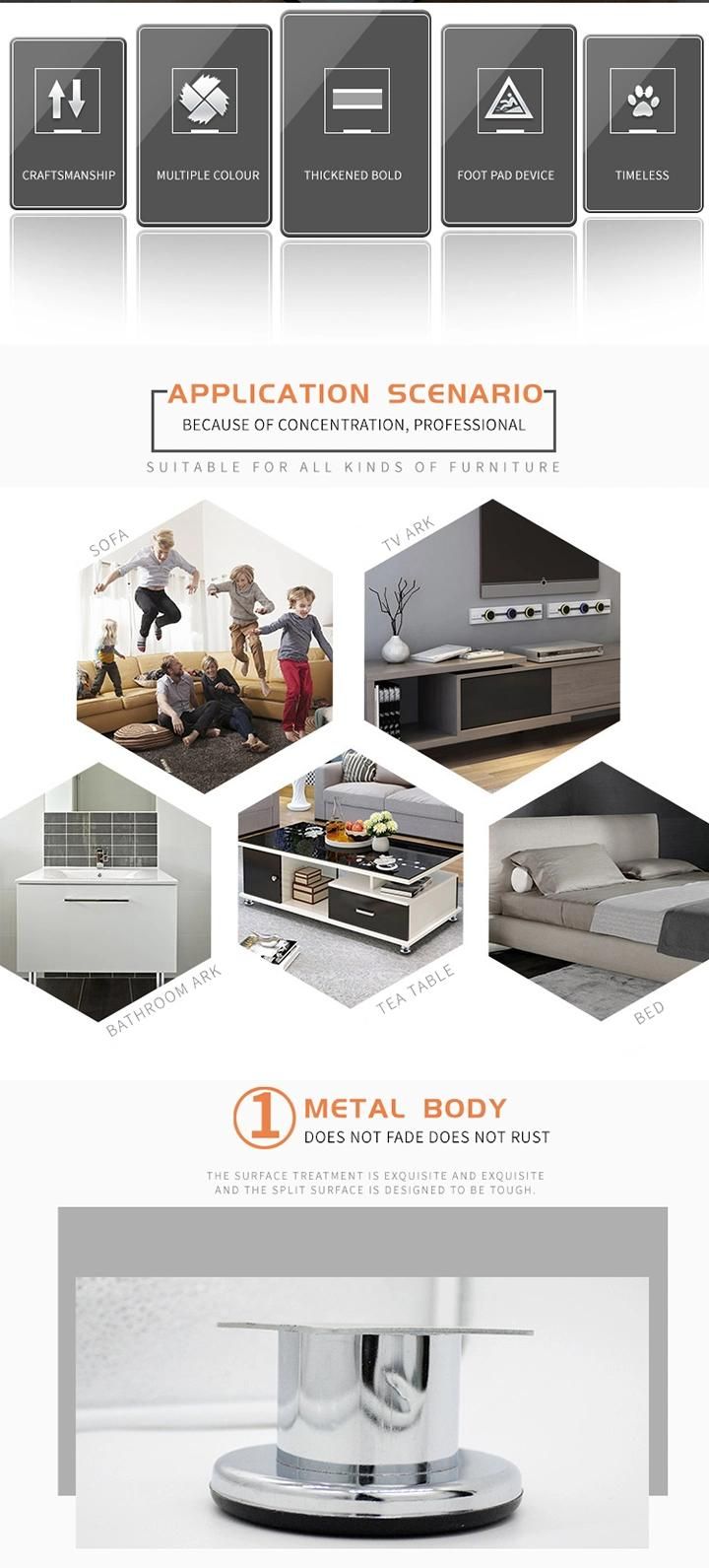 Home Steel Furniture Accessories Parts Sofa Legs