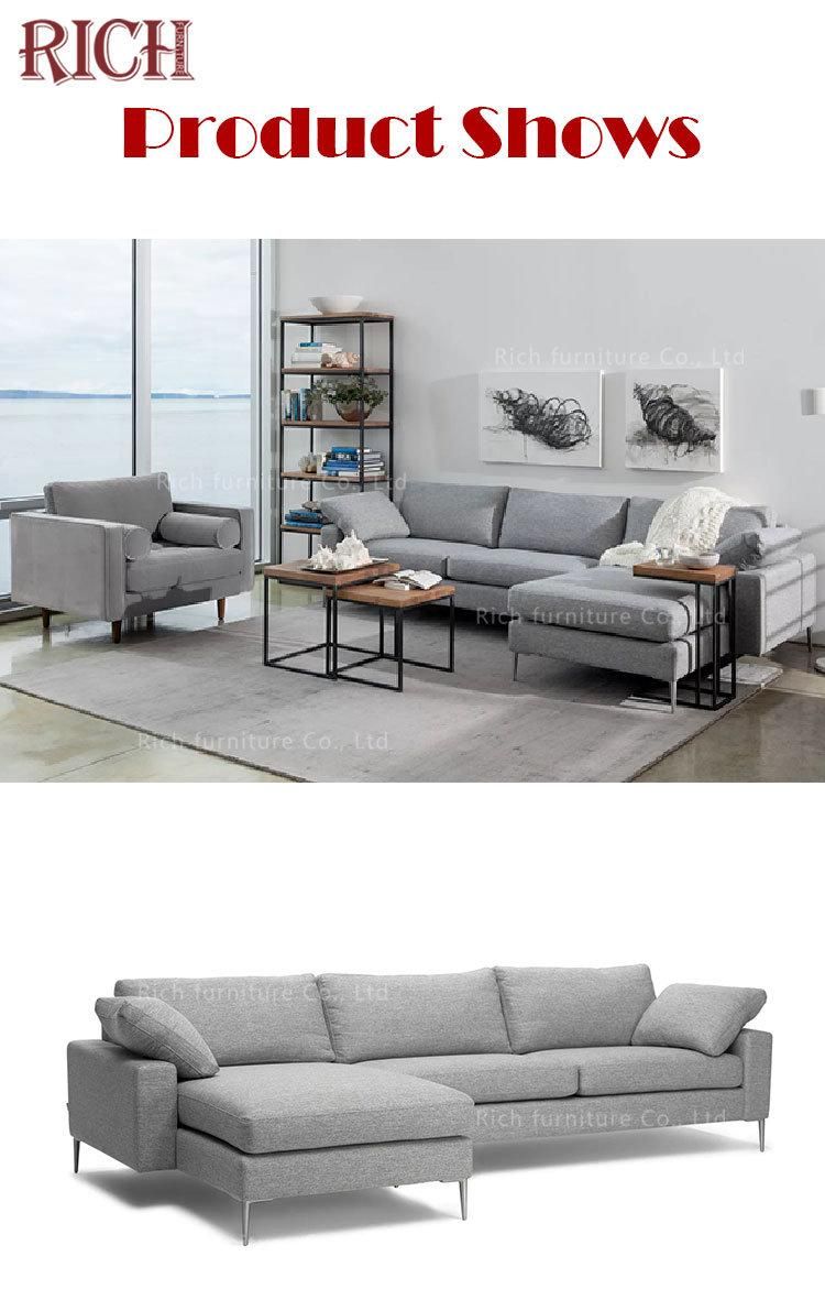 Living Room Furniture Couch Italy Modern Sofa Reclining Sectional Fabric L Shaped Corner Sofa