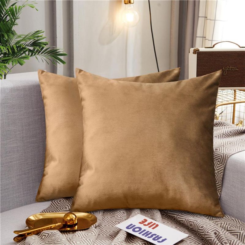 Solid Color Christmas Decorative Home Sofa Car Bed Throw Pillow Case