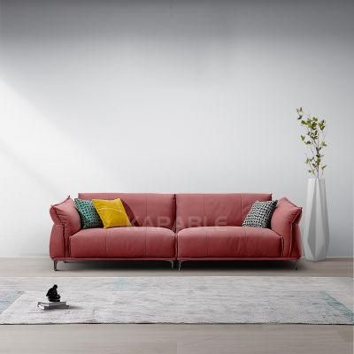 Contemporary Furniture Fabric Seating Modern Couch Leisure Home Leather Sofa Set for Living Room 9078