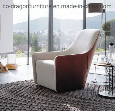 Luxury Modern Furniture High Back Leather Leisure Simple Sofa Chair