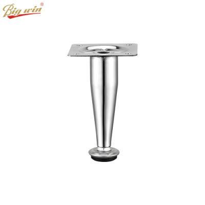 Modern Metal Legs Tapered Shape Chrome Furniture Feet