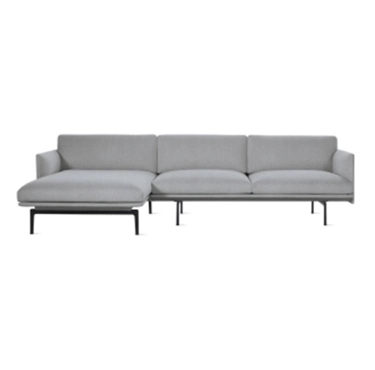 Home Furniture Luxury Comfortable Sofa Living Room Sofa Hight Arm Three Seat White Fabric Sofa