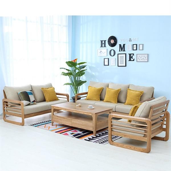 Modern Minimalist Custom White Oak Sofa