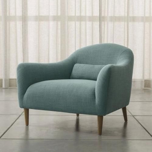 Special Curved Design Gery Living Room Fabric Sofa Sets