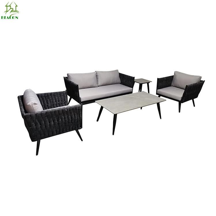 Patio Sofa Furniture Weaving with Waterproof UV Protection Outdoor Rope Sofa