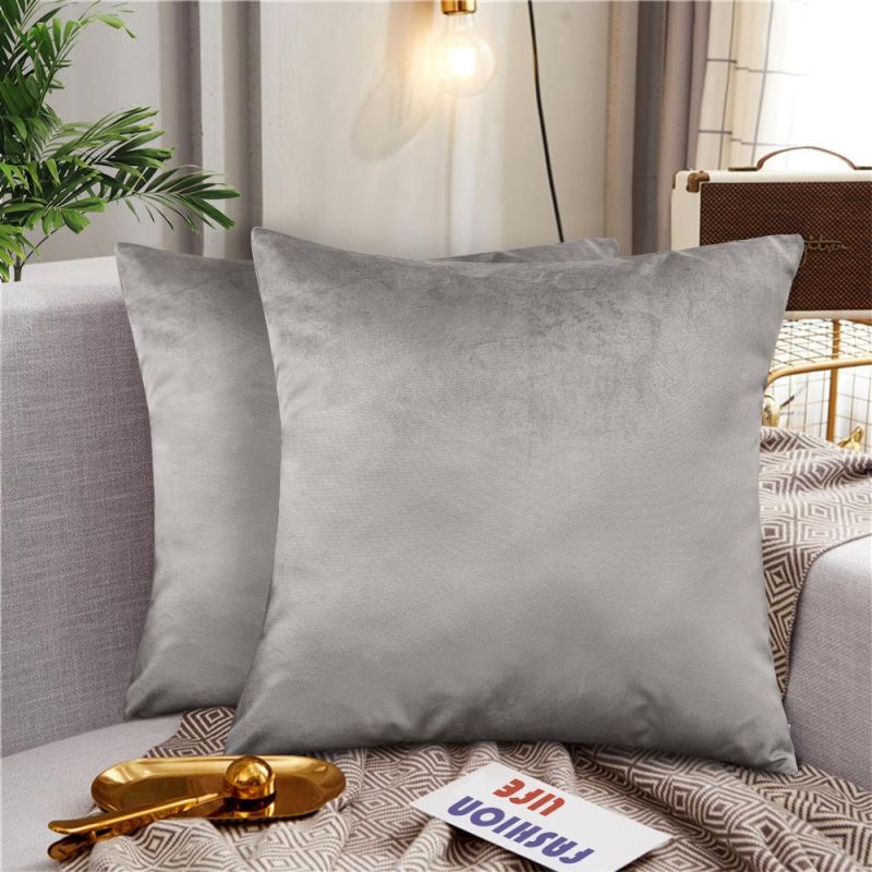 Solid Color Christmas Decorative Home Sofa Car Bed Throw Pillow Case
