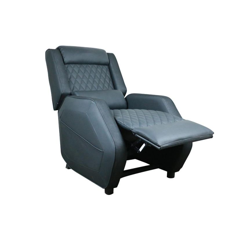 PU Leather Lazy Gaming Sofa with Reclining Headrest with Footrest