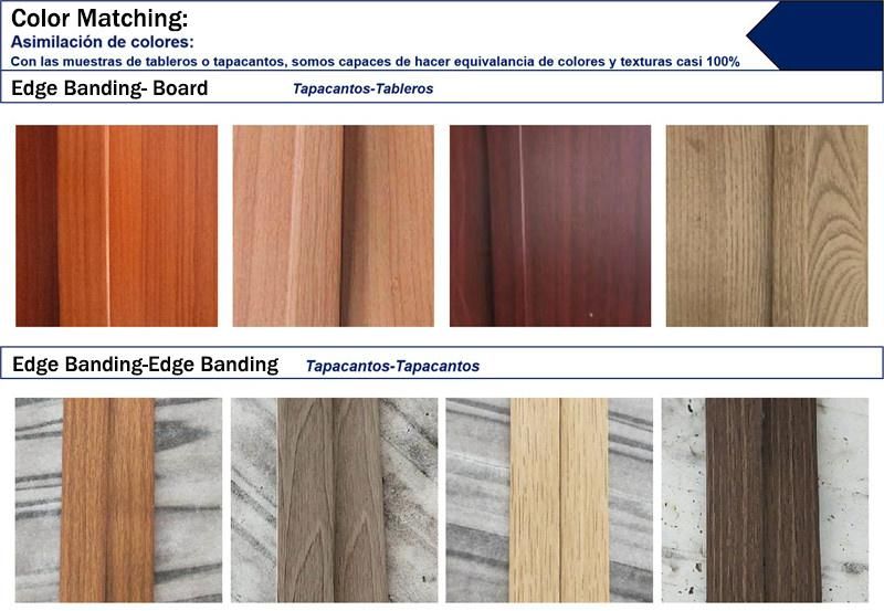 Wood Veneers PVC Lipping Solid Color/High Glossy/Woodgrain PVC/ABS Edge Banding Tape Kitchen Cabinet Accessories