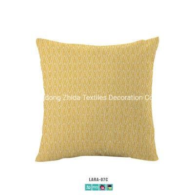 Hotel Bedding Abstract Wavy Jacquard Sofa Fabric Upholstered Cushion Amortiguar