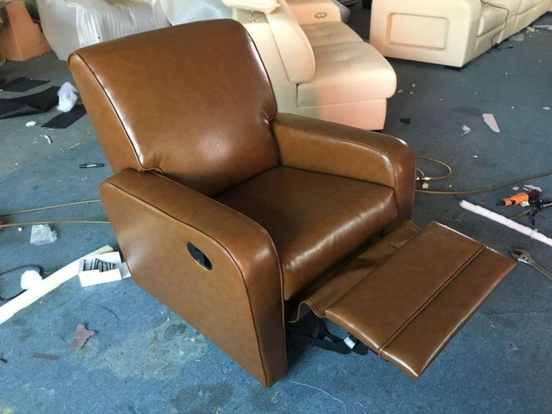 Streamlined Home Theater Electronic Chairs with Foot Rest and Cup Holders and The Trays
