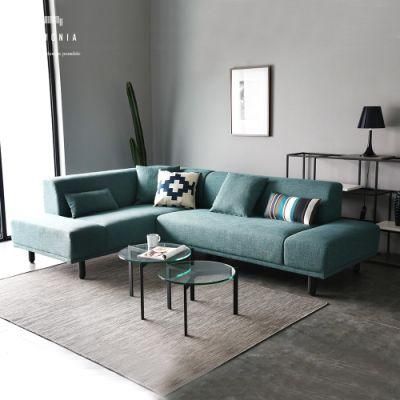 Sponge Fabric Home Furniture Modern Set Corner Sofa