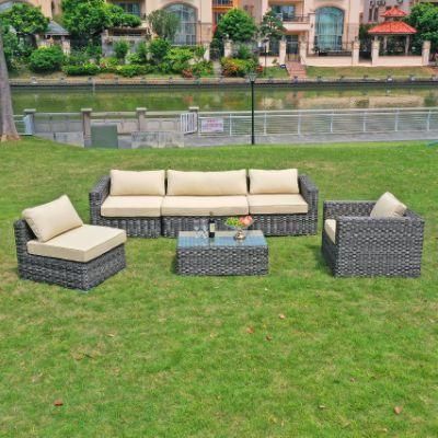 Outdoor Rattan Sofa Set Sun Room Garden Terrace Furniture