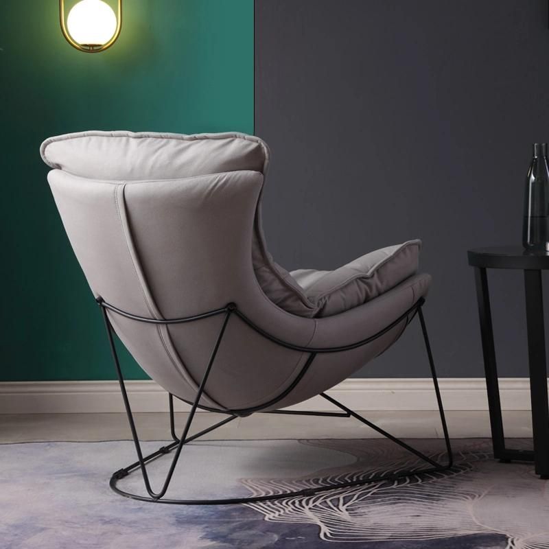 Italian Luxury Living Room Balcony Leisure Lazy Single Sofa Recliner Fabric