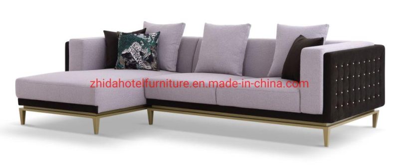 Metal Frame Wooden Living Room Furniture Home Living Room Sofa