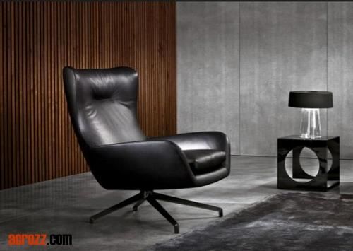 China Modern Design Fabric PU Lounge Sofa Chair Original Design Sofa in Vintage Leather Jensen Lounge Armchair