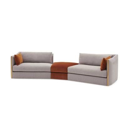 Home Furniture Irregular Shape Modern Design Fabric Sofa