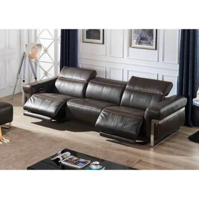 Contimporaty Executive Dubai Furniture Living Room Reclining Genuine Leather Sofa