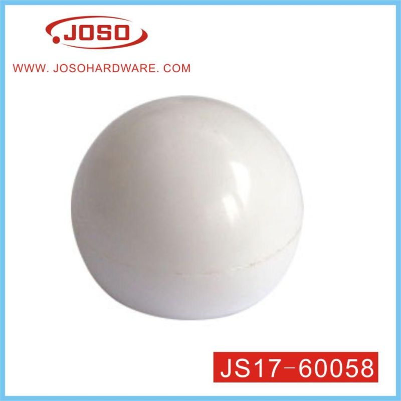 Plastic White Round Ball of Furniture Hardware for Tube
