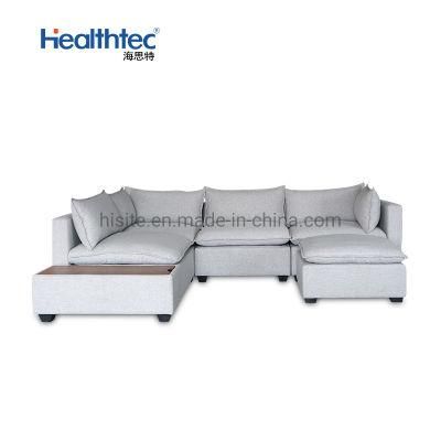 Modern Leather Covers Option Living Room Upholstered Sofa Set Furniture