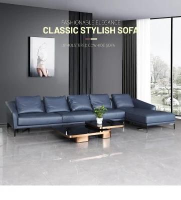 Factory Hot Sale Furniture Living Room Leather Sofa