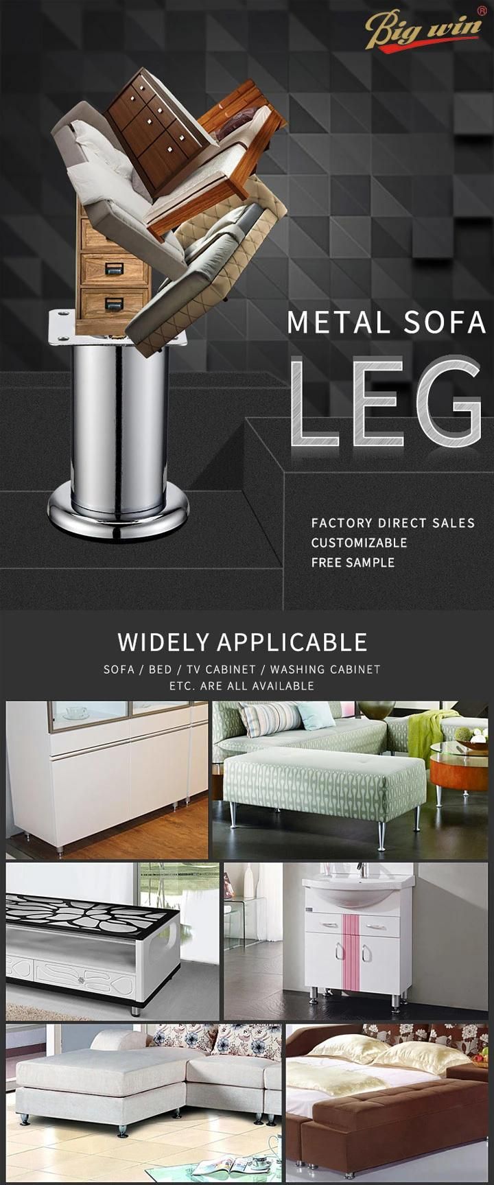 Round Type Furniture Fitting Furniture Metal Leg Metal Cabinet Legs