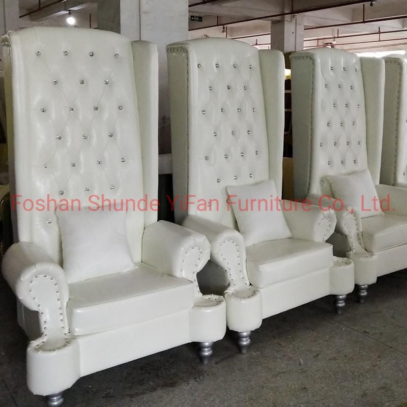 Hotel Lobby Furniture Solid Wood High Back Chair in Optional Furnitures Color