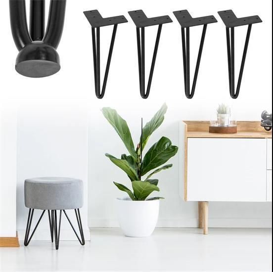 Custom Metal Cast Iron Coffee Bench Hairpin Furniture Table Legs