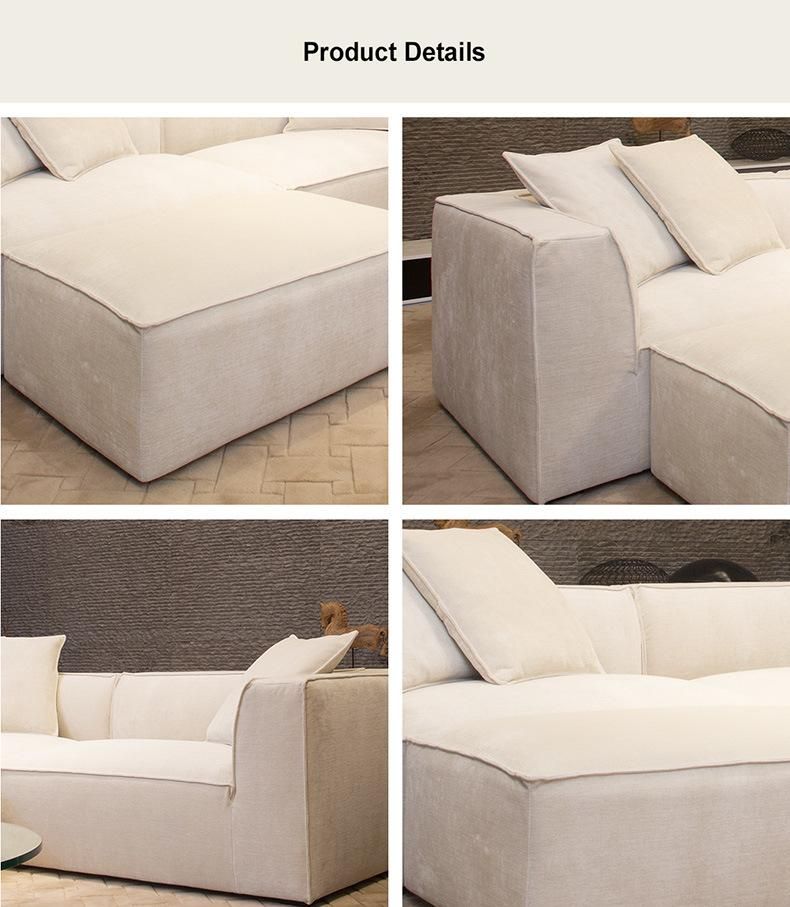 Customized Modern Style Lounge Sofa Comfortable Home Furniture Fabric Sofa