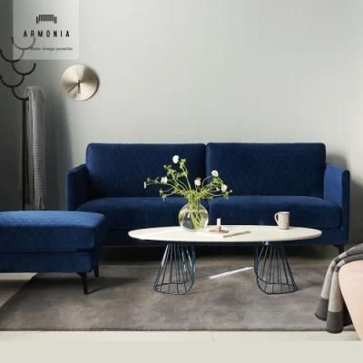 Modern Scandinavian 3 Seat Nordic Home Furniture Living Romm Fabric Sofa