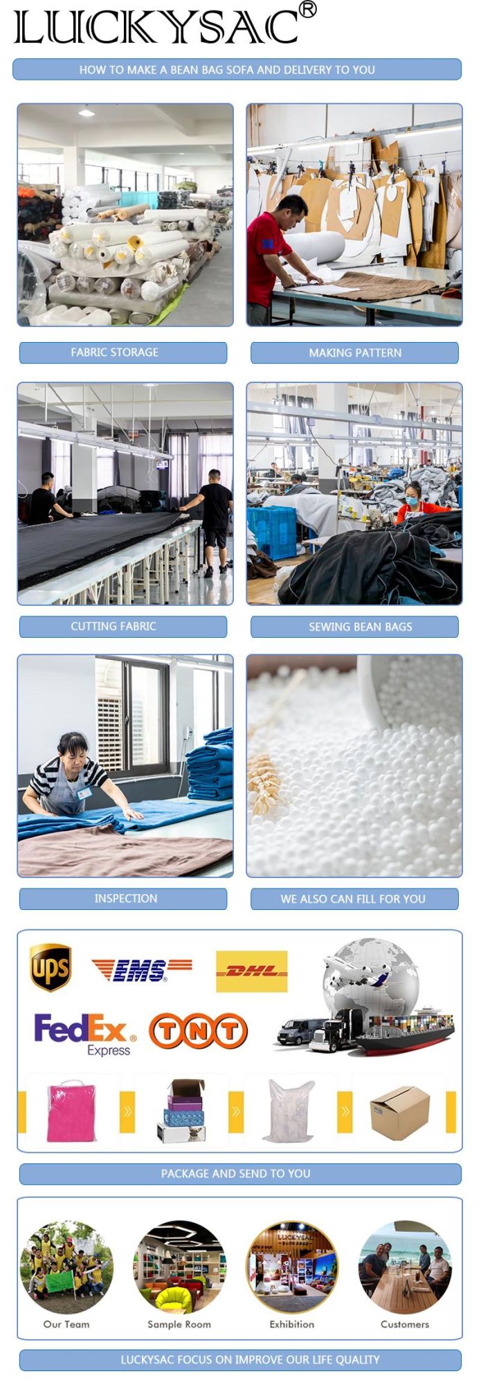 Bean Bag Sofas Indoor and Outdoor Big Cushion Bean Bag Waterproof Bean Bag Bed