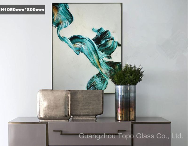 Hot Melt Ultra Clear Glass with Spring Color Hanging Glass-Painting (MR-YB6-2027)