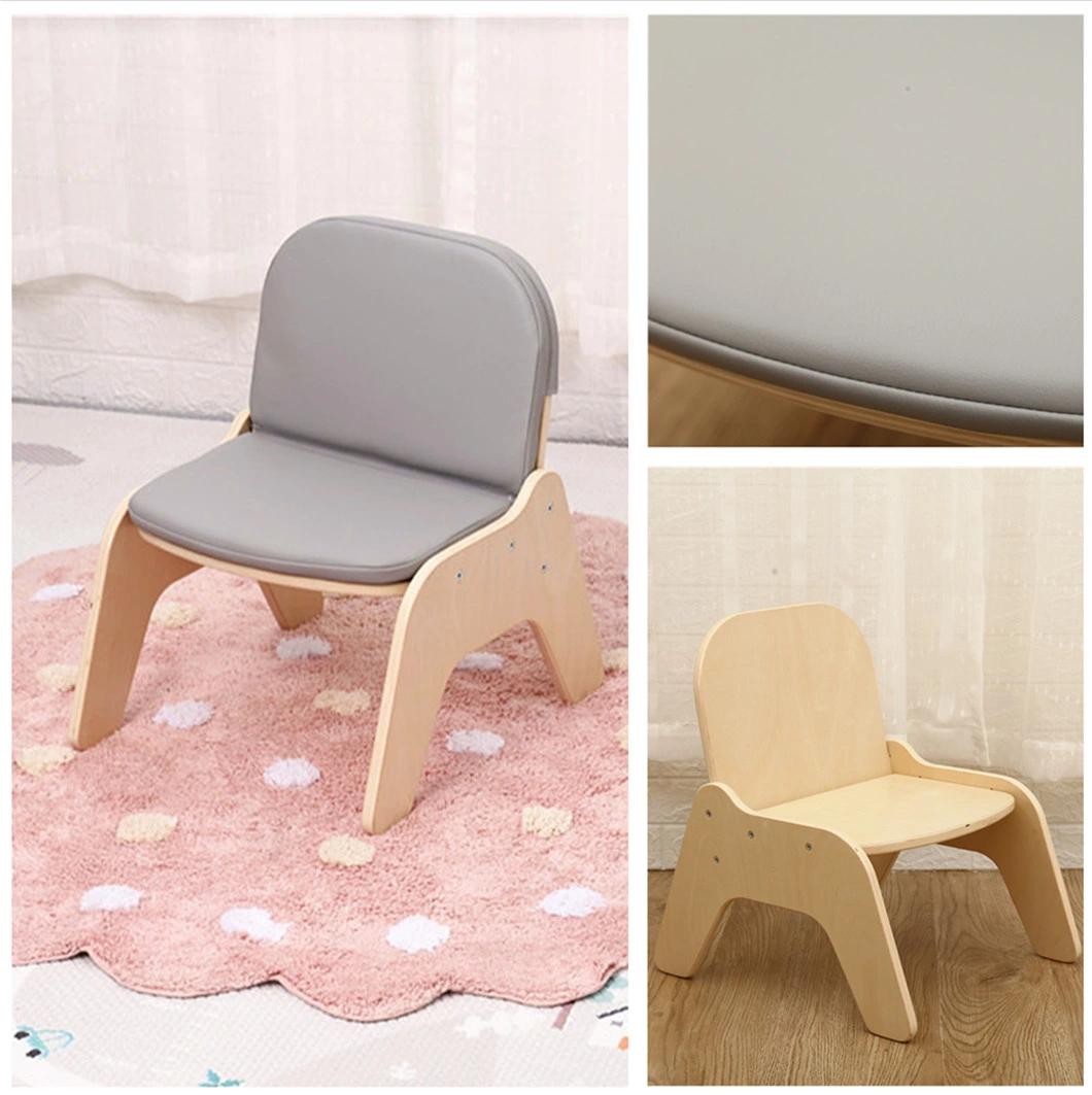 Kindergarten Kids Furniture Wooden Soft Sofa Chair for Sale