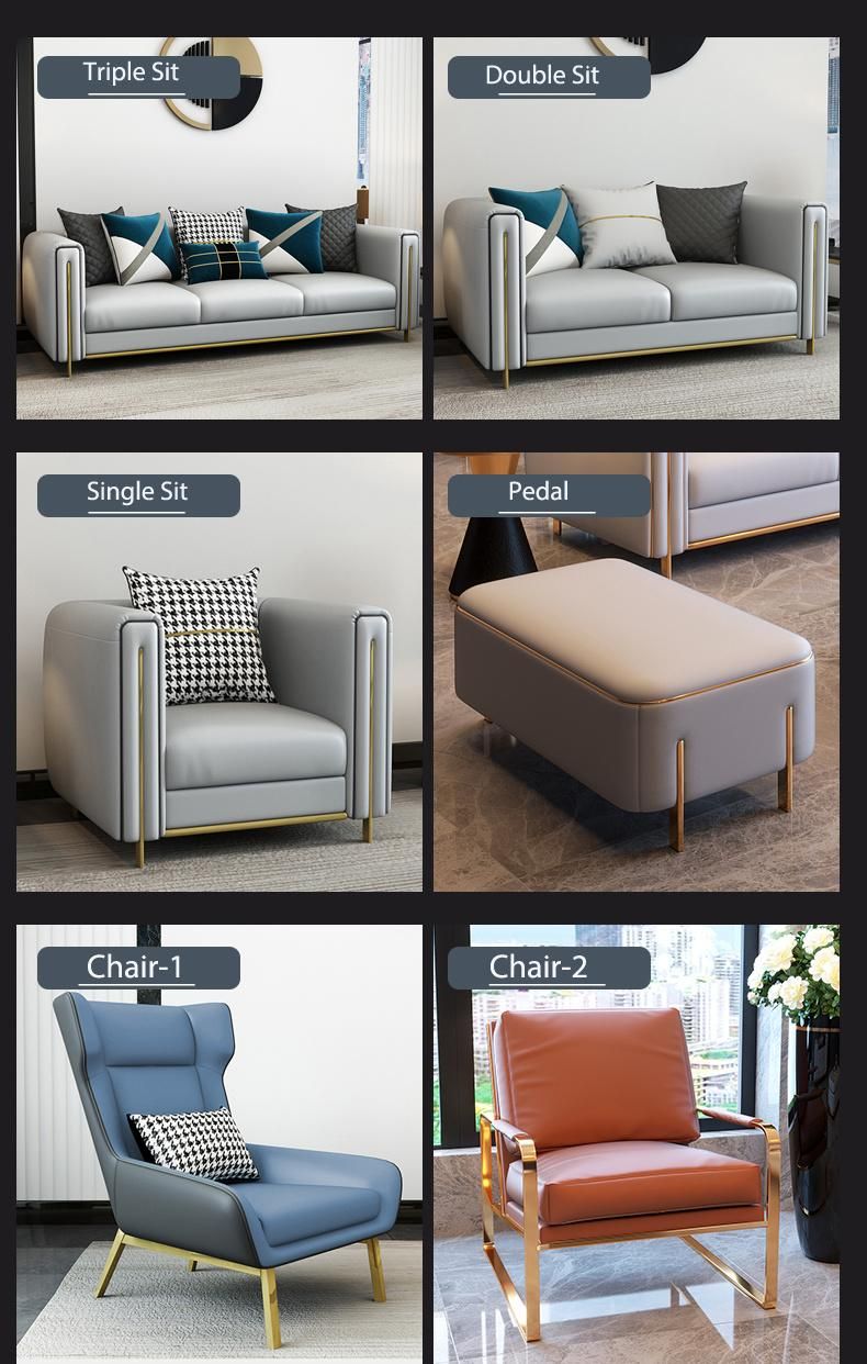 Factory Supply Stainless Steel Feet Corner Sofa Hot Sale