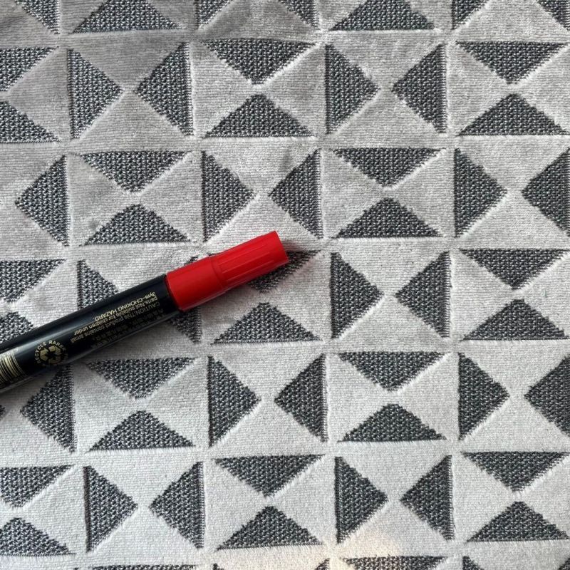 Geometric Figure Cut Pile Velvet Jacquard Fabric for Furniture Sofa and Bedding (JAC011)