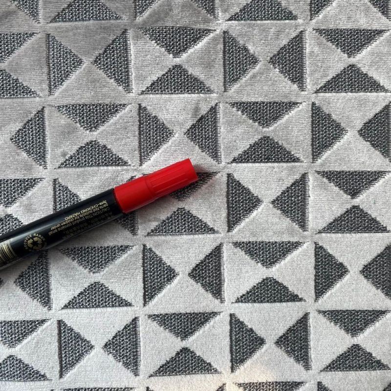 Geometric Figure Cut Pile Velvet Jacquard Fabric for Furniture Sofa and Bedding (JAC011)