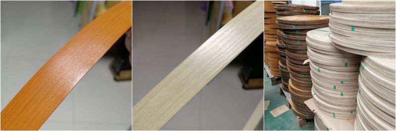 Office Home Furniture Edge Banding Roll Kitchen Cabinet PVC Edge Banding with Wood Grain Color