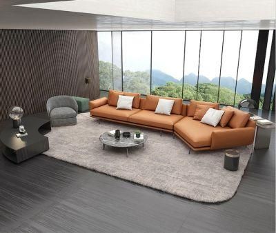 Popular Hot Selling Italy Livingroom Furniture Home Furniture Sofa Modern Sectional Sofa Leather Sofa in High Quality