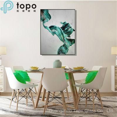 Hot Melt Ultra Clear Glass with Spring Color Hanging Glass-Painting (MR-YB6-2027)