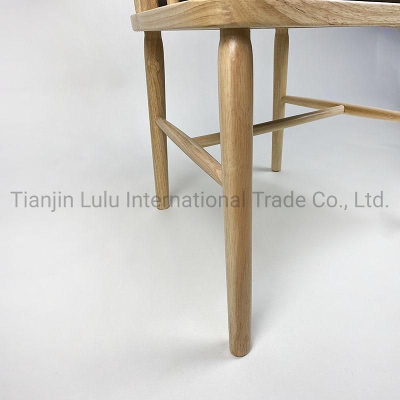 Wood Windsor Chair with Armrest for Hotel Lobby Coffee Shop Living Room Chairs for Restaurant Living Room Leisure Chairs