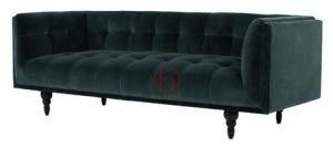 American Style Antique Velvet Living Room Corner Fabric Sofa