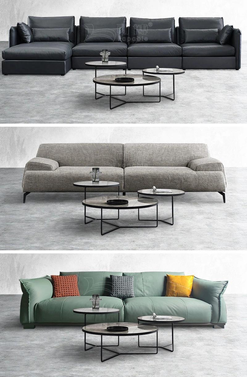 Metal Home Furniture Contenporary Round Coffee Table for Living Room Sofa