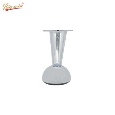 Elegant Chrome Finish Iron Angled Sofa Cabinet Leg