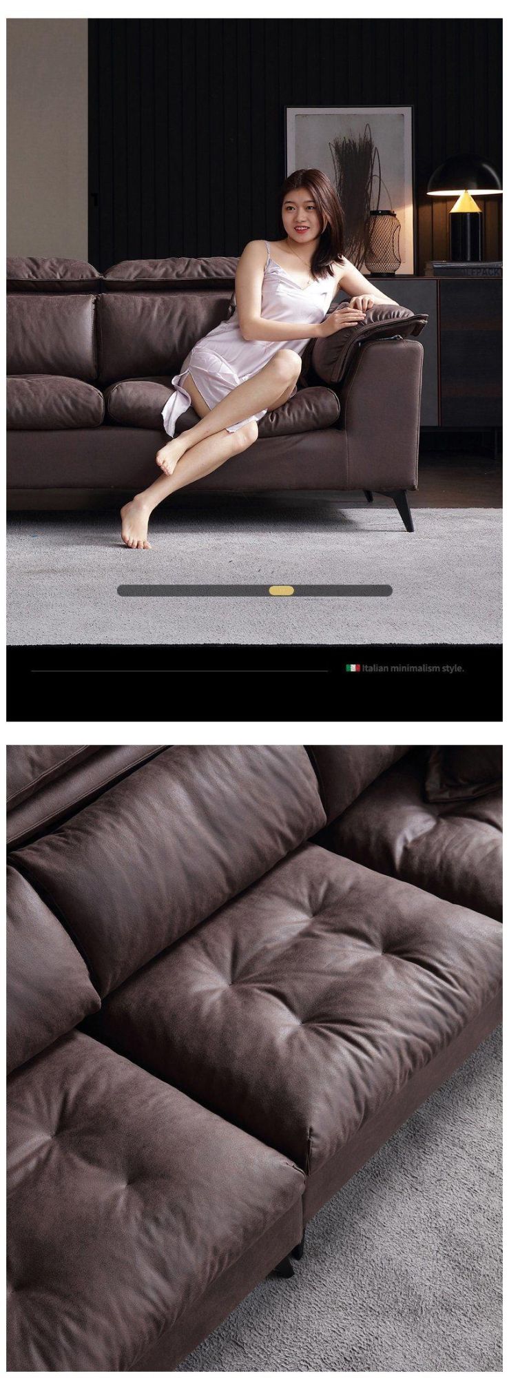 Hot Sales 3 Seater European Style Down Sofa