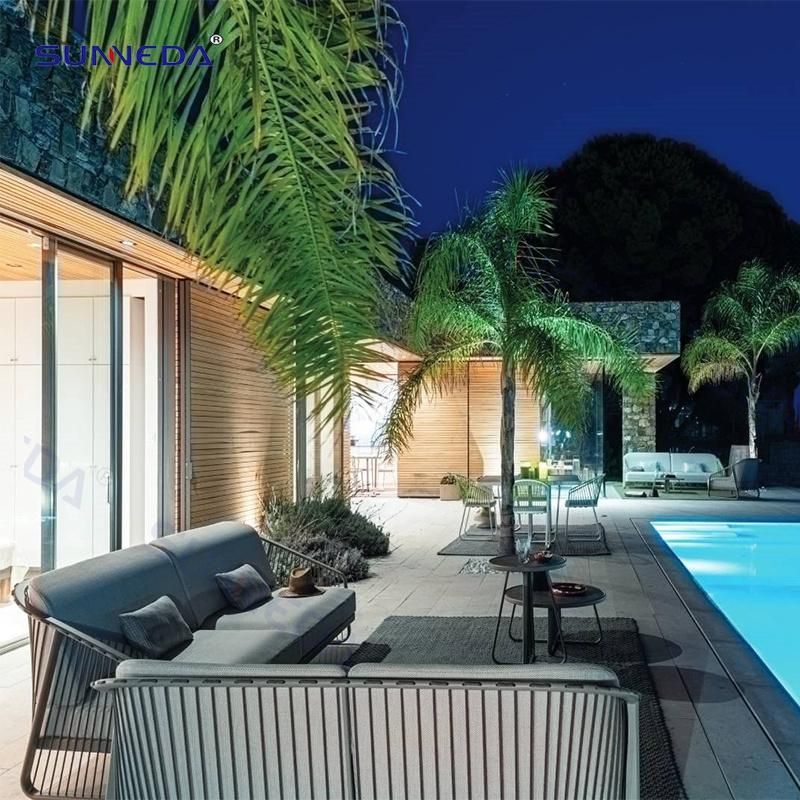Luxury Webbing Leisure Outdoor Sofa Set Garden Furniture