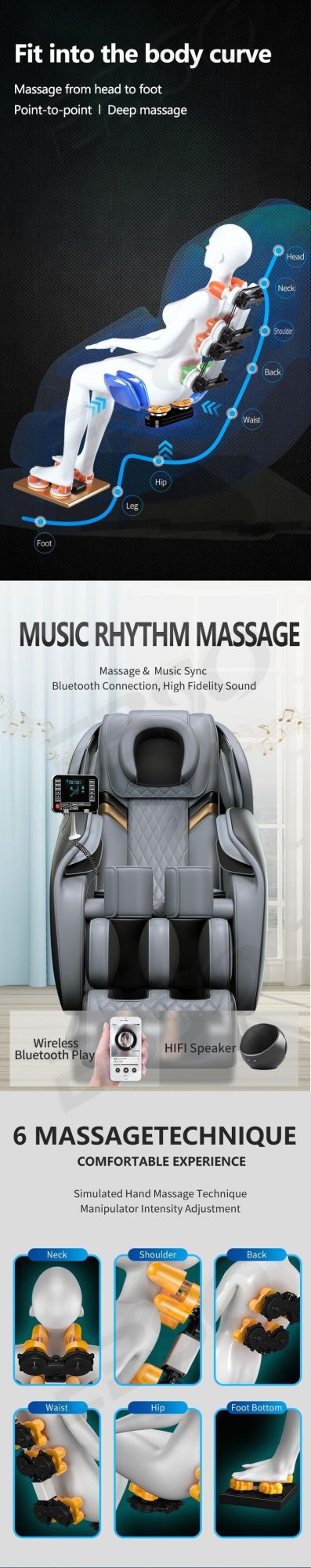 Wholesale High Quality OEM Remote Control Massage Sofa