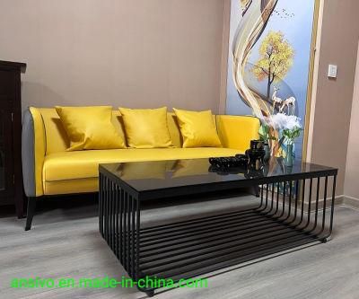 Office Leather Sofa, Meeting Guests, Discussing Business, New Chinese Office, Sofa, Coffee Table, Simple Combination