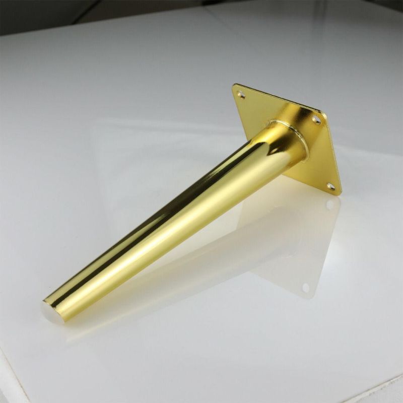 Glossy Furniture Leg Golden Steel Metal Feet for Sofa Chairs Settee Cabinets