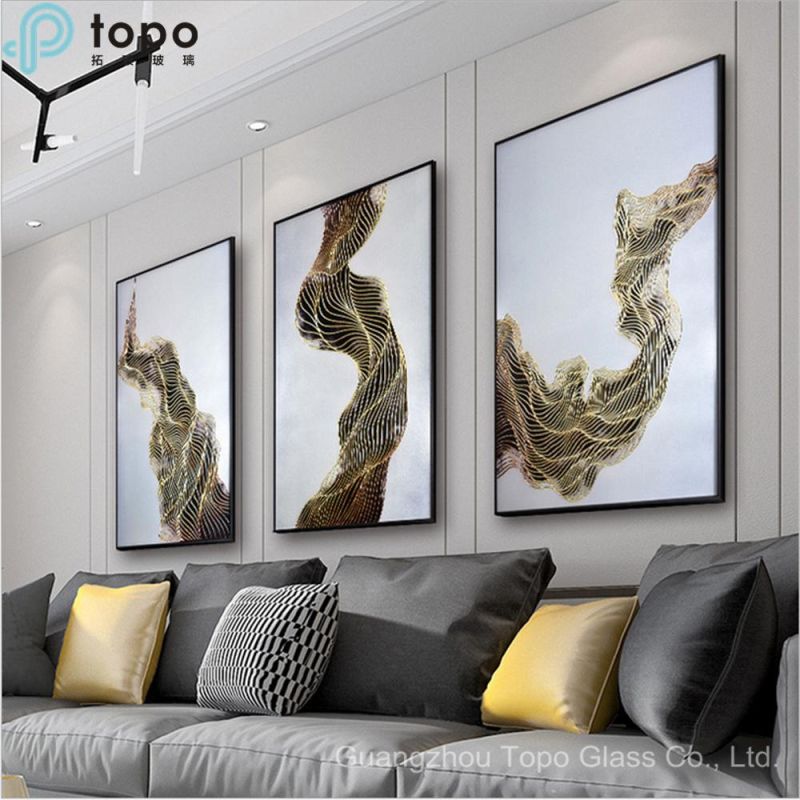 Three-Dimensional Decorative Wall Glass Paintings on Ultra Clear Glass (MR-YB6-2042B)