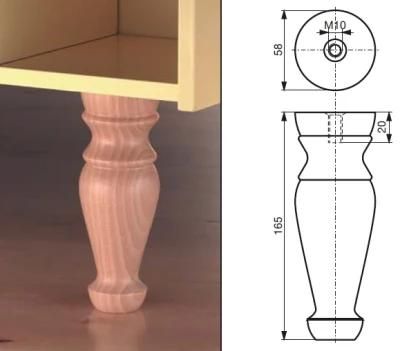 Wood Table Leg, Furniture Leg, Table Foot, Sofa Leg, Table Base, Professional Manufacturer of Wood Products